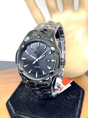 Diesel Men's Watch DZ2187 Vert Quartz Black Dial Stainless Steel 44mm With Box